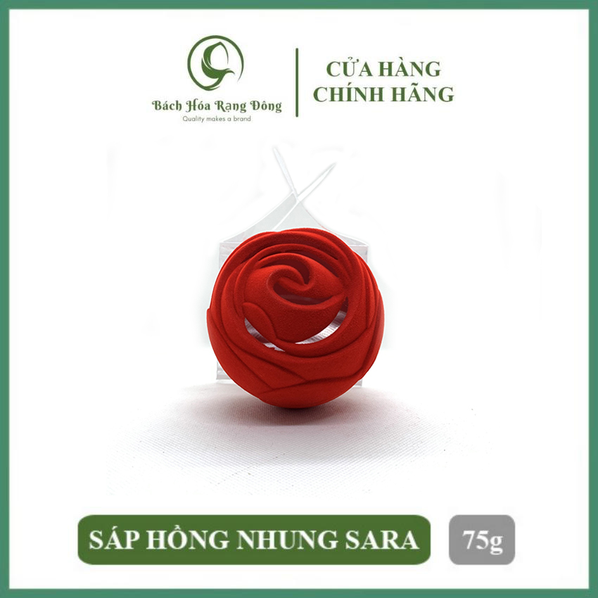 Sáp Thơm Phòng Ngủ Khử Mùi Sara Hồng Nhung 75g Cao Cấp Phòng Máy Lạnh, Xe Ô Tô, Tủ Quần Áo, Nhà Vệ Sinh, Toilet...