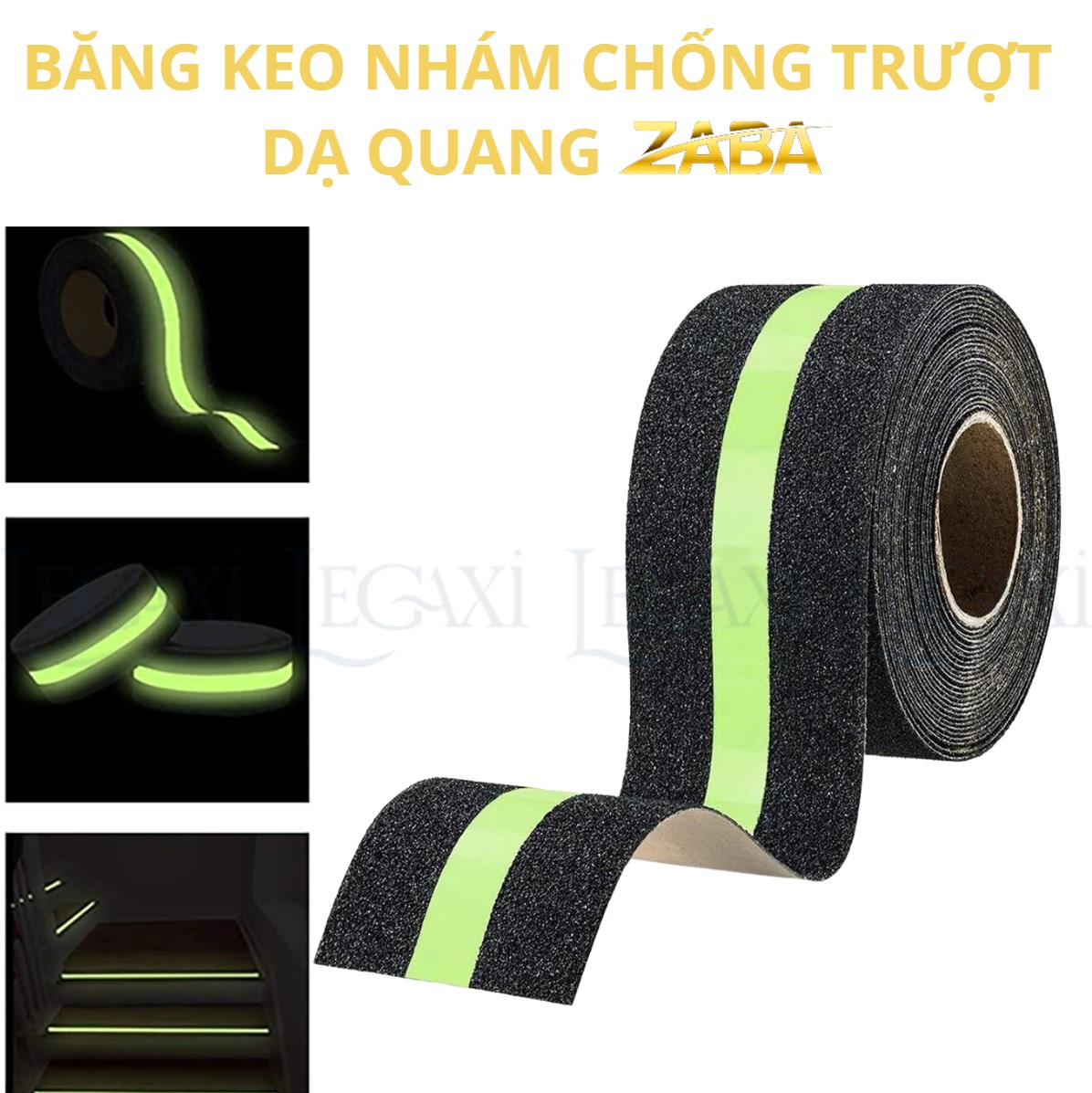 Băng Keo Nhám Dạ Quang Chống Trượt Cầu Thang Bật Thèm Bật Tam Cấp 5cmx5Mét TránhTé Ngã Cho Người Lớn
