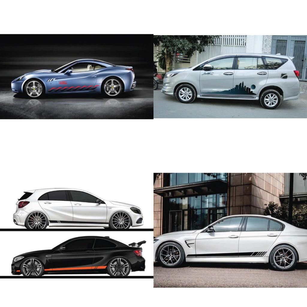 Tem decal dán xe SUV, tem dán sườn xe Ô Tô, Xe Hơi Cao Cấp