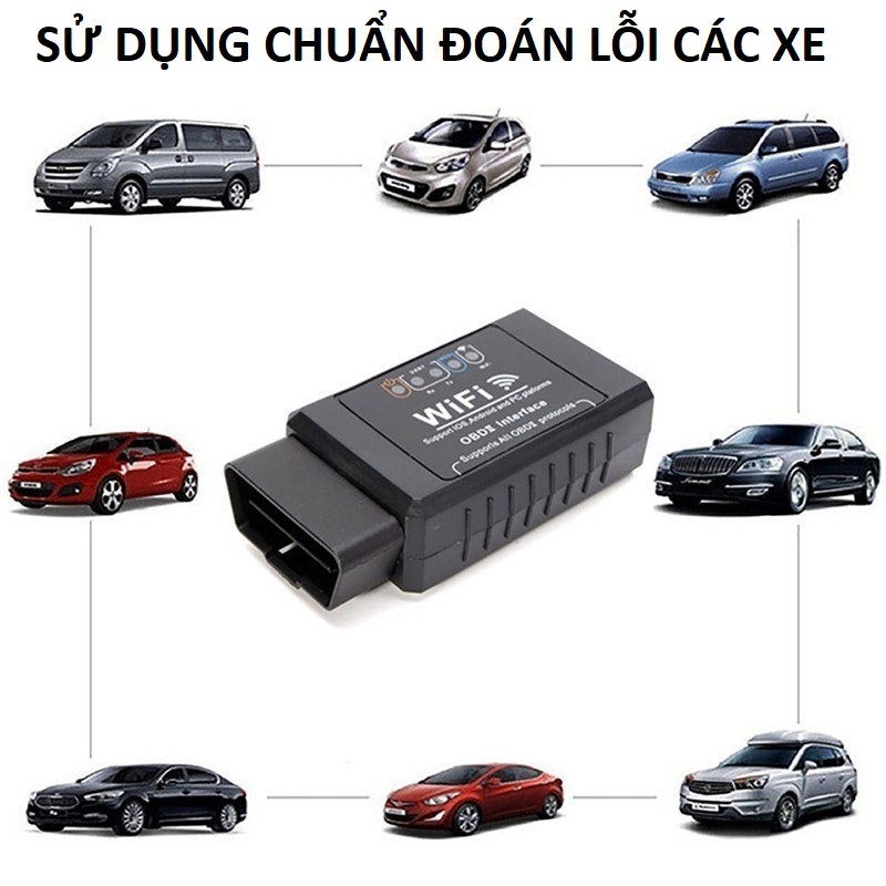 Dụng cụ chuẩn đoán đọc mã lỗi ô tô OBDL2 quét xóa lỗi trên xe hơi kết nối wifi mẫu mới loại tốt bản đặc biệt