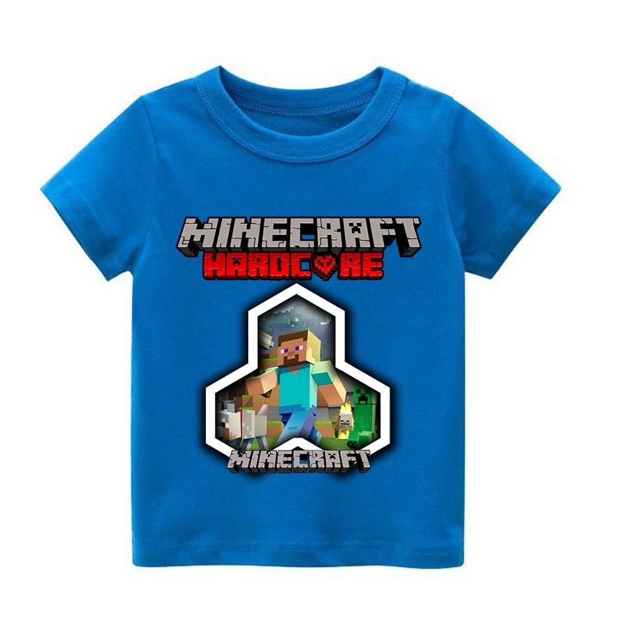 Áo thun trẻ em minecraft 2 Có size người lớn, King Cotton