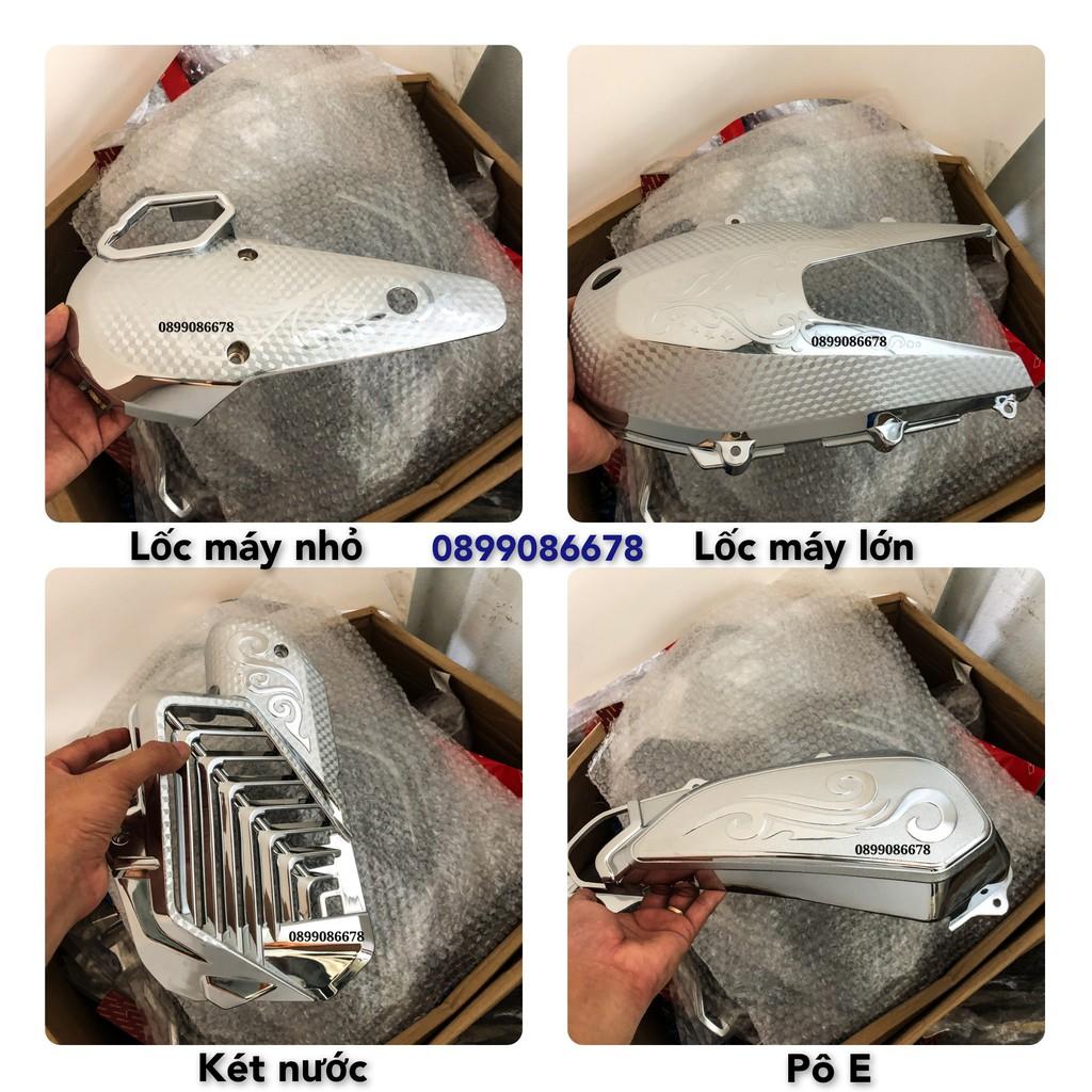 Phụ kiện ốp Dành Cho xe SH Mode 2020, 2021 full bộ Crom, Chrome - Combo Ốp trang trí và bảo vệ SHMode