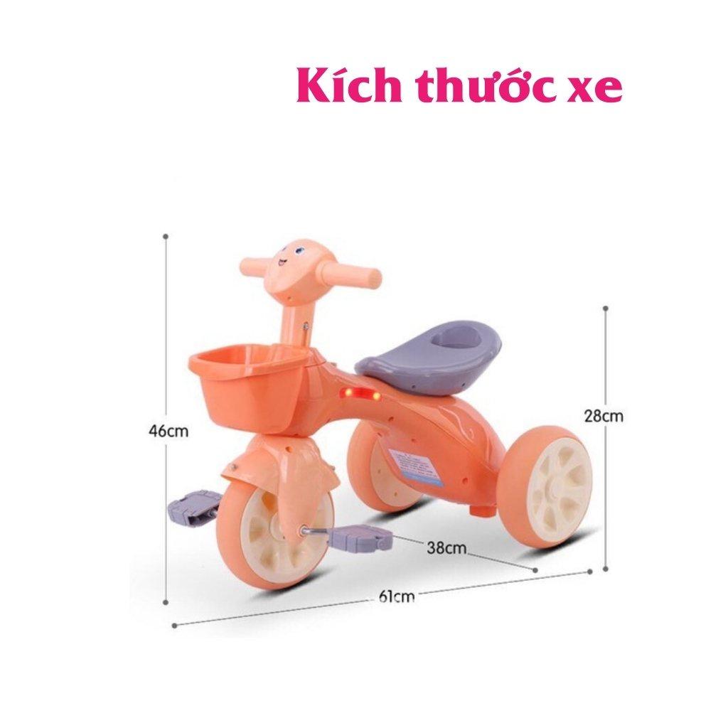 Xe Chòi Chân, Xe Ba Bánh, Bốn Bánh - Mẫu Mới, Hàng Đẹp, Có Đèn, Có Nhạc - 4 Bánh - Màu Tím