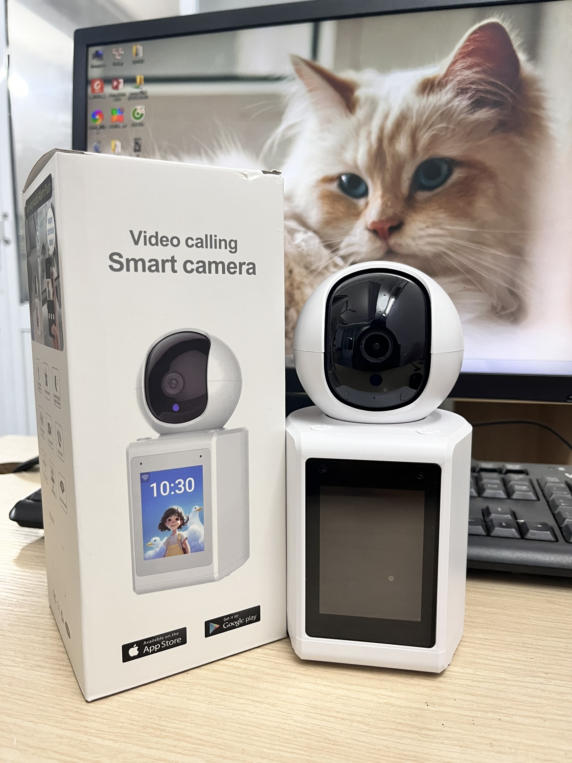 Camera WiFi Giám Sát Có Màn Hình Video Call IMCAM C30 - Nghe Gọi Video Trực Tiếp, Siêu Nét ( Hàng chính hãng )