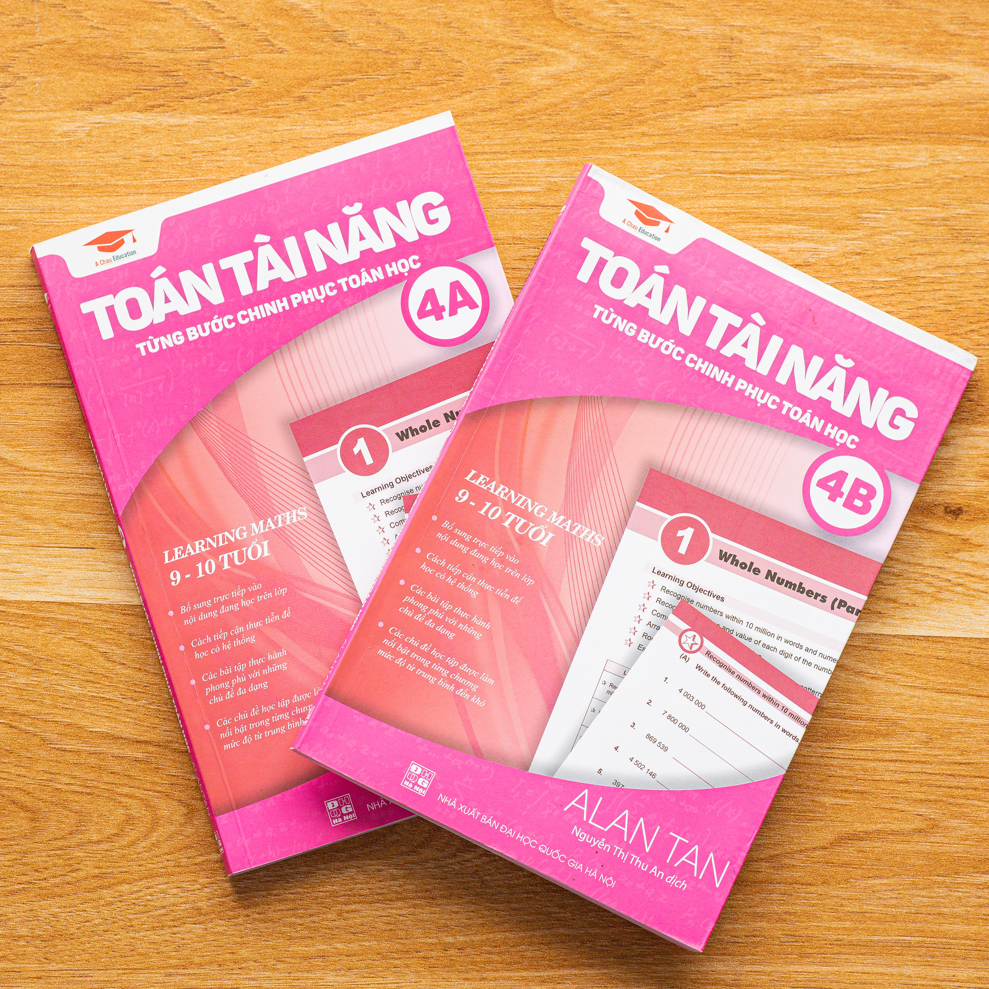 Sách toán tài năng 7 cuốn, 7 - 11 tuổi Sách toán lớp 2 đến lớp 5 Á Châu Books