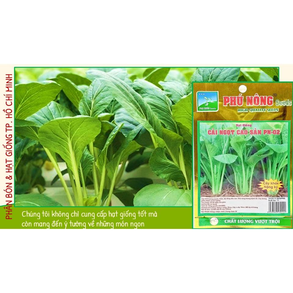 Hạt Giống Rau Cải Ngọt Giòn Ngọt, Năng Suất Cao - Phú Nông Seeds - Shop Phân Bón và Hạt Giống