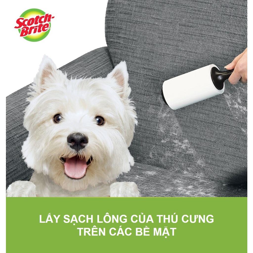 Cây lăn bụi Scotch - Brite 3M 56 lớp đa năng, lớp keo siêu dính, lấy sạch mọi vết bẩn hiệu quả 863R - 56