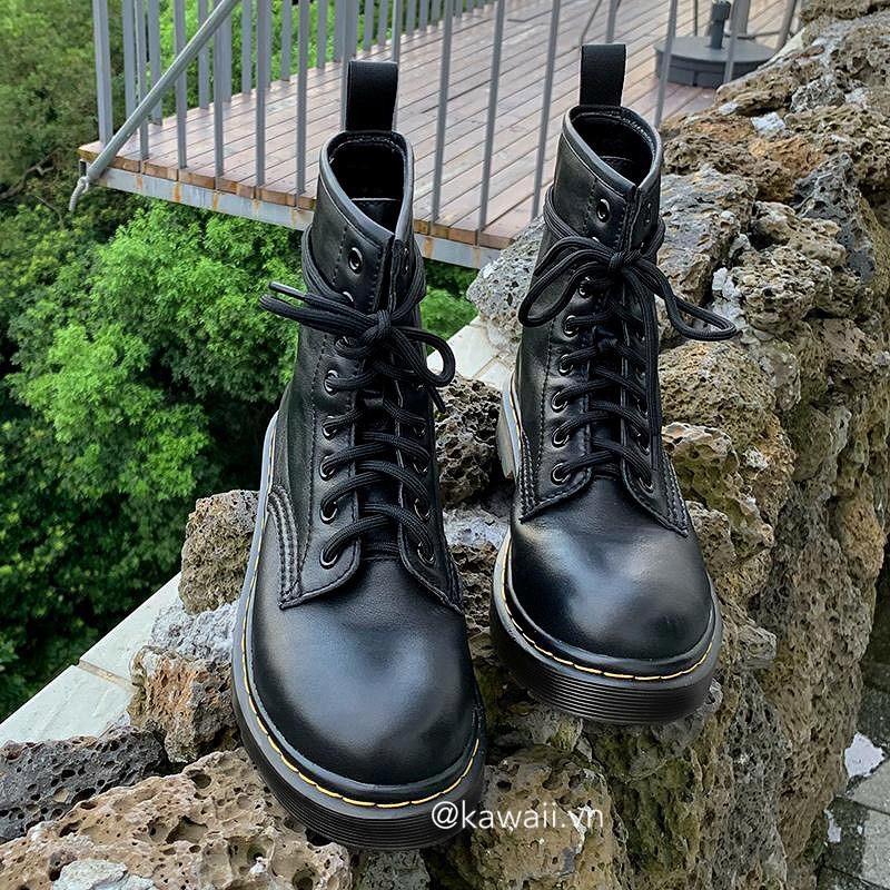 Giày ORIGIN BOOTS cổ cao chất da lì cao cấp đế 3,5cm (Ảnh thật shop tự chụp)