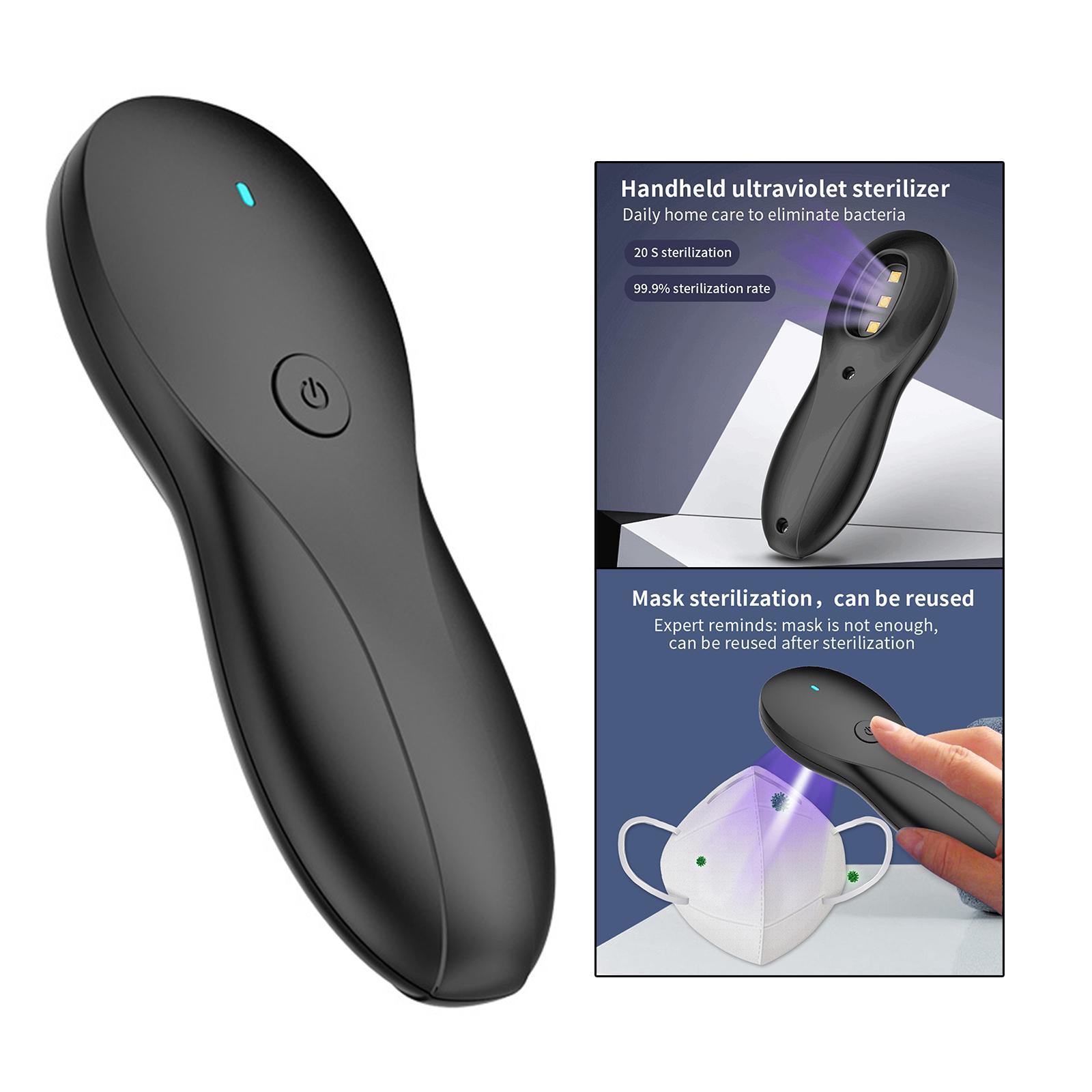 Hand-Held UV Light Sanitizer with 3 LED for Car Travel Office