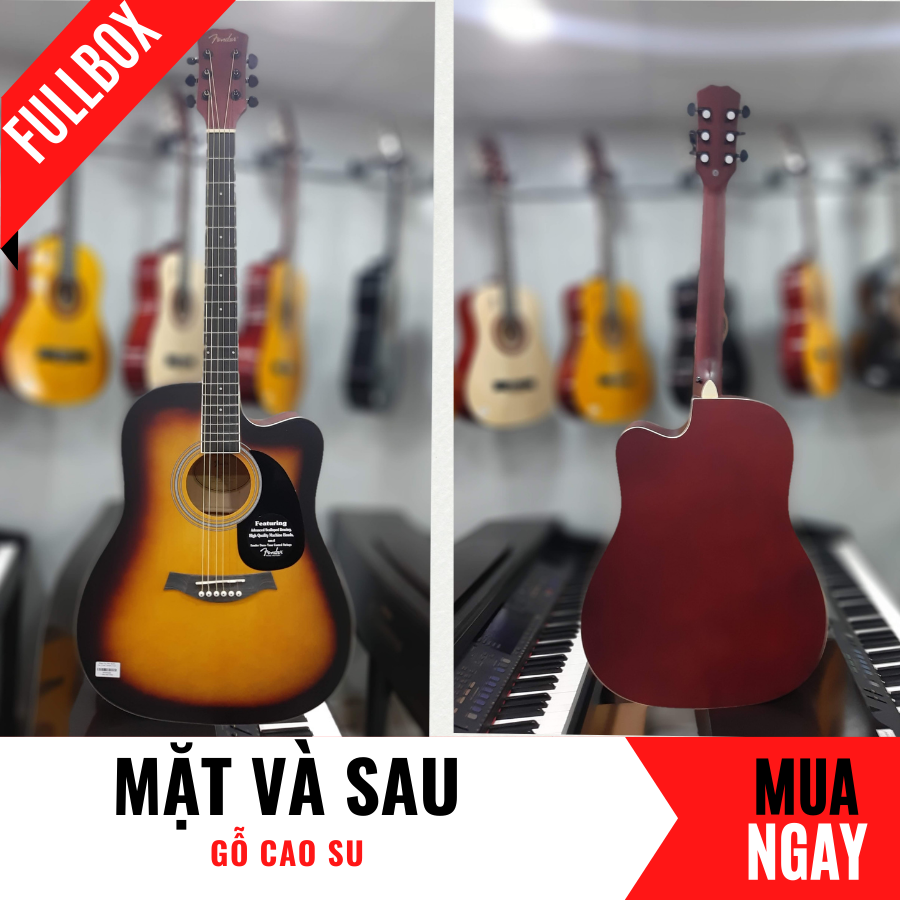 Đàn Guitar Acoustic Fender CD-60 Dáng Khuyết Đẹp Tự Nhiên + Phụ Kiện (Size 4/4)