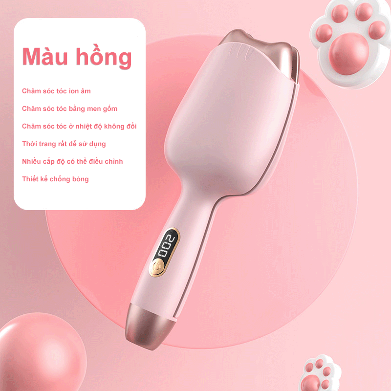 Máy Uốn Tóc Jung Su Chăm Sóc Tóc Ion Âm , Kiểm Soát Nhiệt - Home and Garden