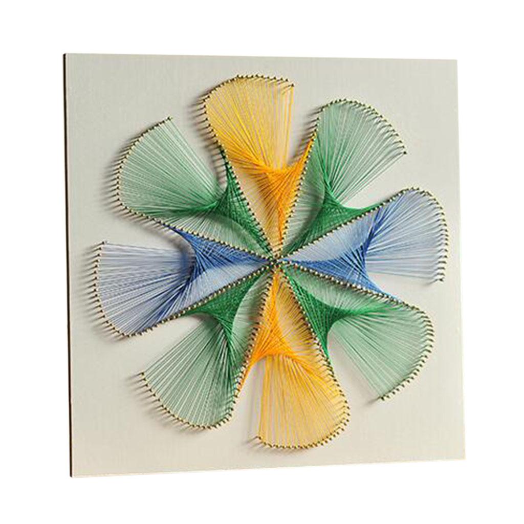 Creative String Craft Pin String Art Kit for Childern DIY - Flower Design