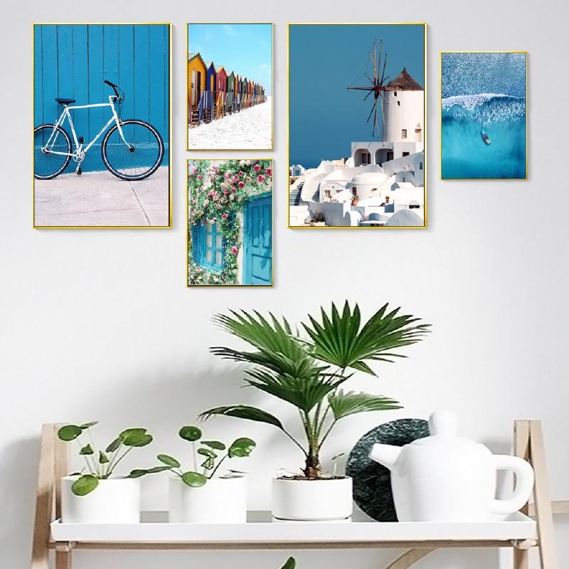 Bộ 5 tranh treo tường hiện đại- Tặng kèm đinh 3 chân- GN663