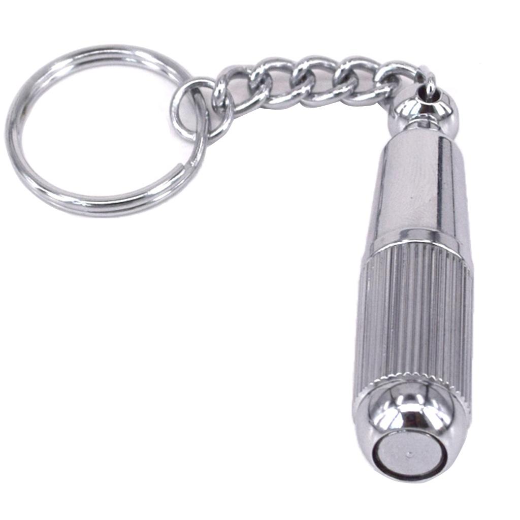 Metal Cigar Punch Keychain Hole Cutters Father's Gift Silver