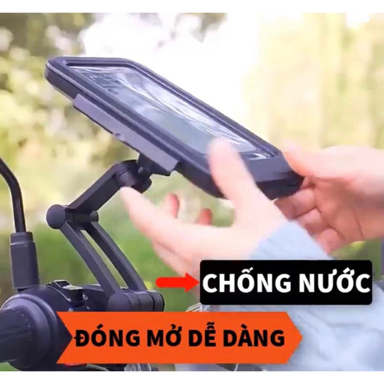 GIÁ ĐỠ ĐIỆN THOẠI XE MÁY XE ĐẠP CÔNG NGHỆ CHỐNG NƯỚC XOAY 360 ĐỘ CHỊU ĐƯỢC VA ĐẬP