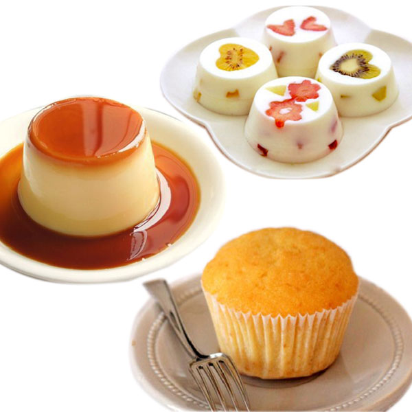 Combo 10 Khuôn Làm Bánh Flan Rau Câu Cupcake Inox 304 ( 7cm )  Nắp Nhựa Khít ( Tặng 20 Khuôn Rau Câu Không Nắp )