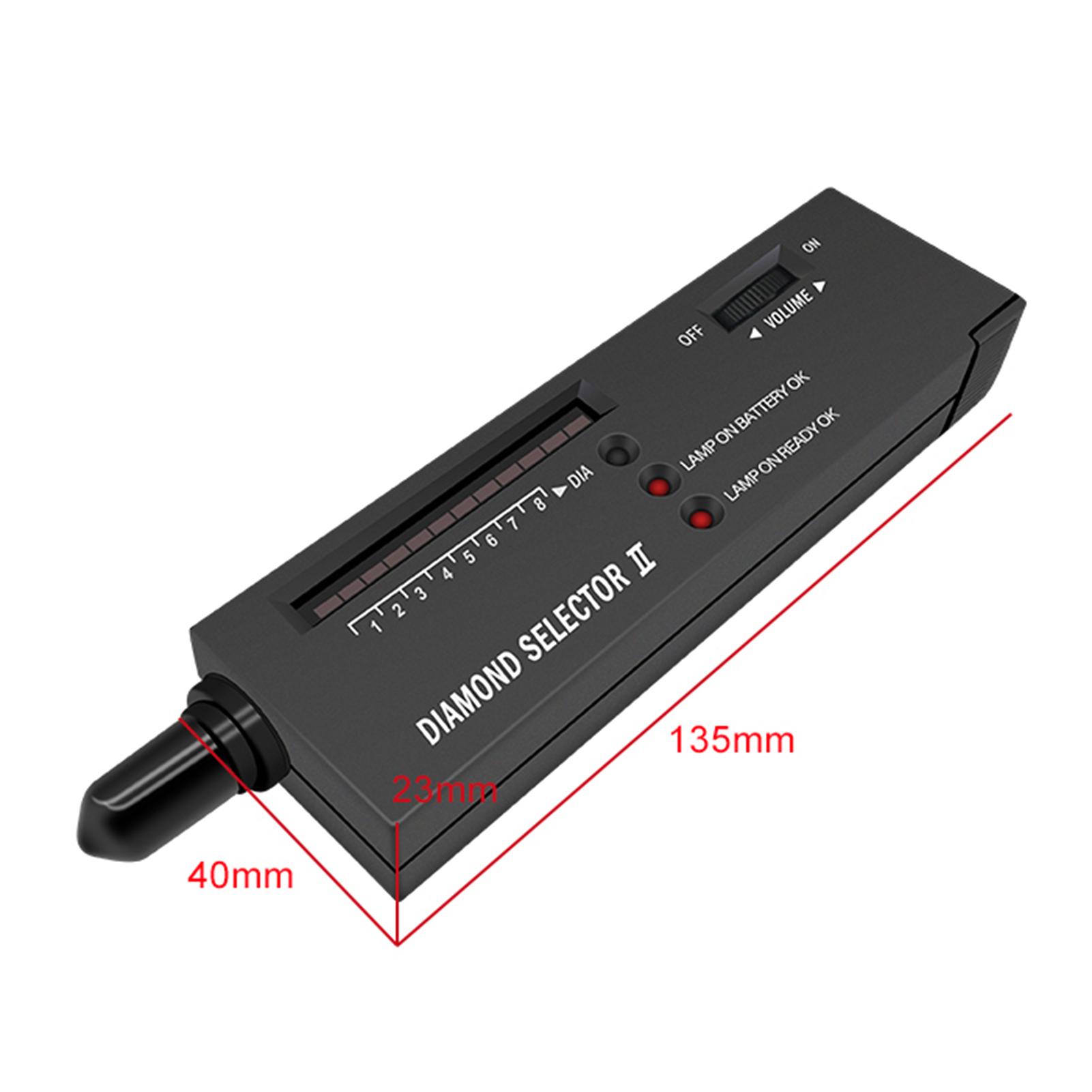 Máy dò kim cương mini cầm tay đèn LED kiểm tra kim cương thật hay giả