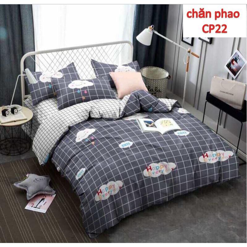 Bộ Chăn Phao Ga Gối Cotton Poly Cao Cấp 5 món 1m6x2mx10cm họa tiết hoa nhiều mẫu