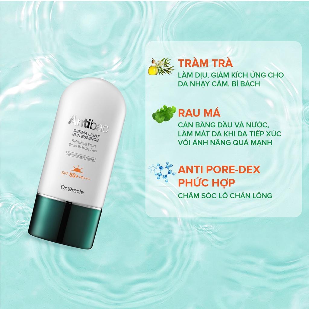 Kem Chống Nắng DR.ORACLE Derma Light Sun 60ml - SPF50+ Bảo Vệ Khỏi Tia UV &amp;amp; PA+++ Dưỡng Ẩm Cho Da Nhạy Cảm