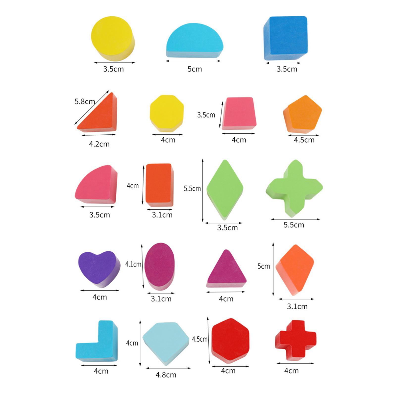 Geometric Blocks Sorting Box Puzzle Geometric Block Sorting Shape Sorter Toy for Party Favors