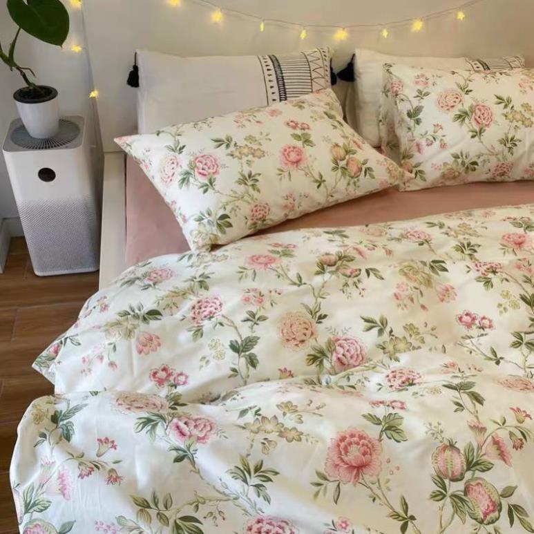 Bộ chăn ga gối Cotton Living 100% đủ size giường nệm 1m2 đến 2m*2m2