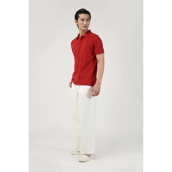 ÁO POLO NAM TAY NGẮN PHỐI CHỈ MÀU FORM FITTED - 10F22POL005 | LASTORE MENSWEAR