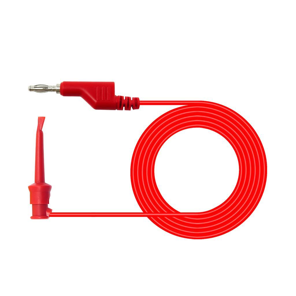 10 Pcs 5 Colors 4mm Banana Plug to Clip Test Leads Silicone Testing Wire