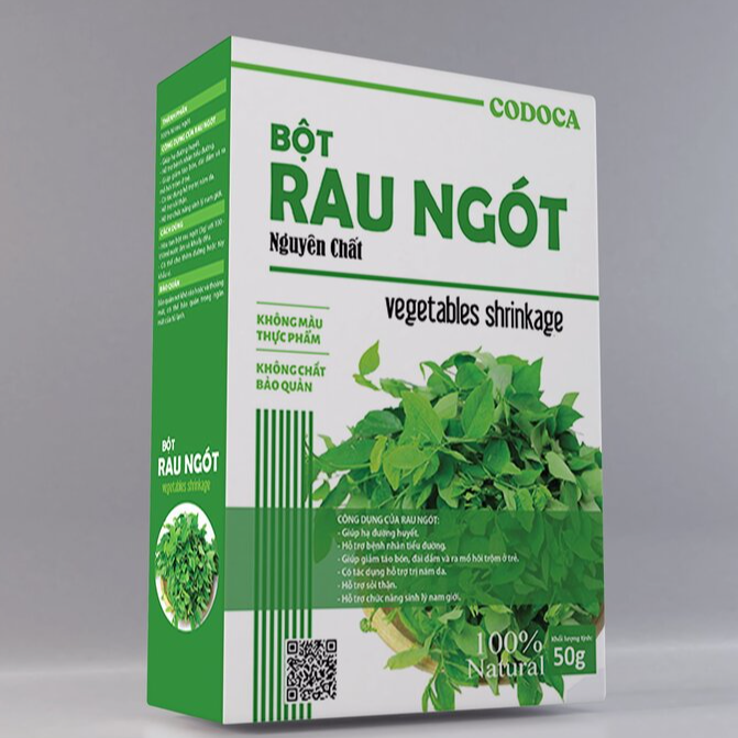 Bột Rau ngót Codoca nguyên chất sấy lạnh Bột ăn dặm cho bé, giàu vitamin, dễ tiêu hóa