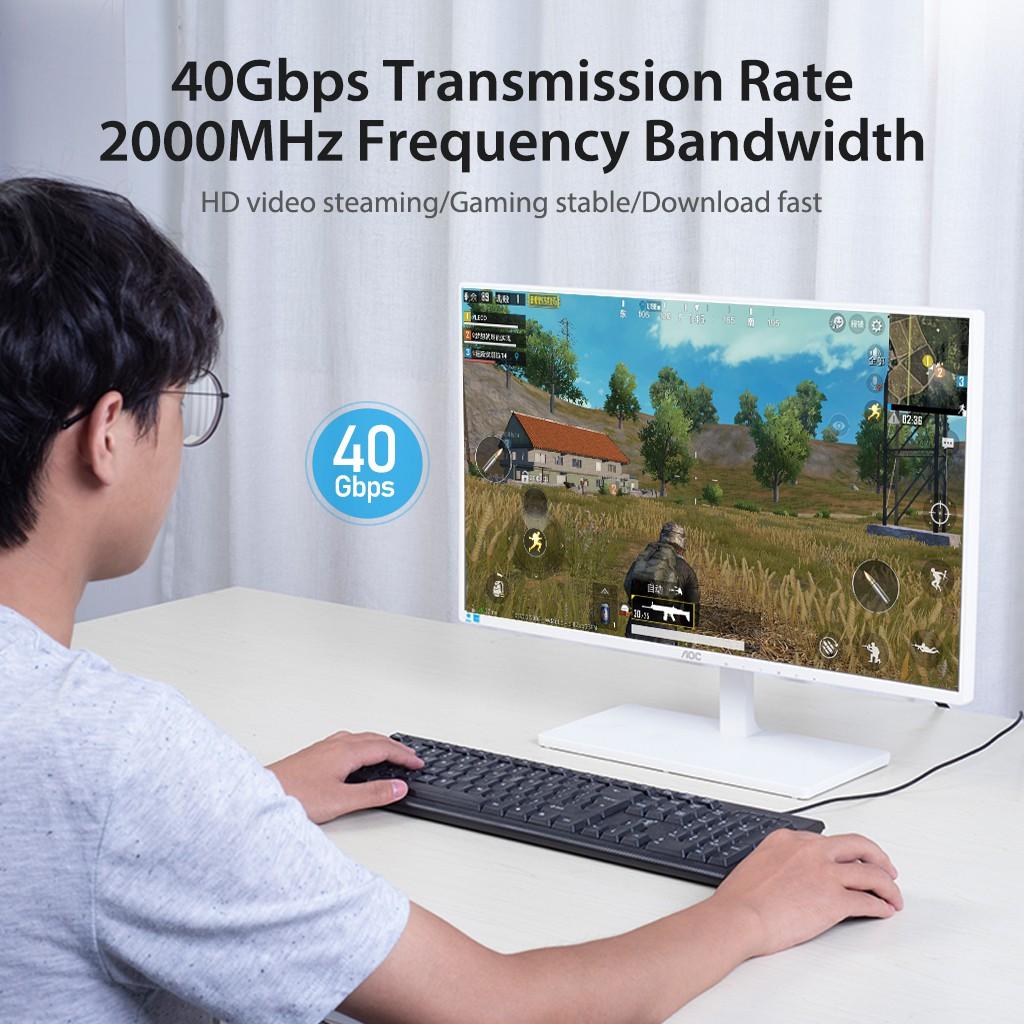 Cáp mạng Lan Cat8 tốc độ siêu cao 40Gbps SSTP dài 0.5 - 5m 10m 15m Vention - Hàng chính hãng