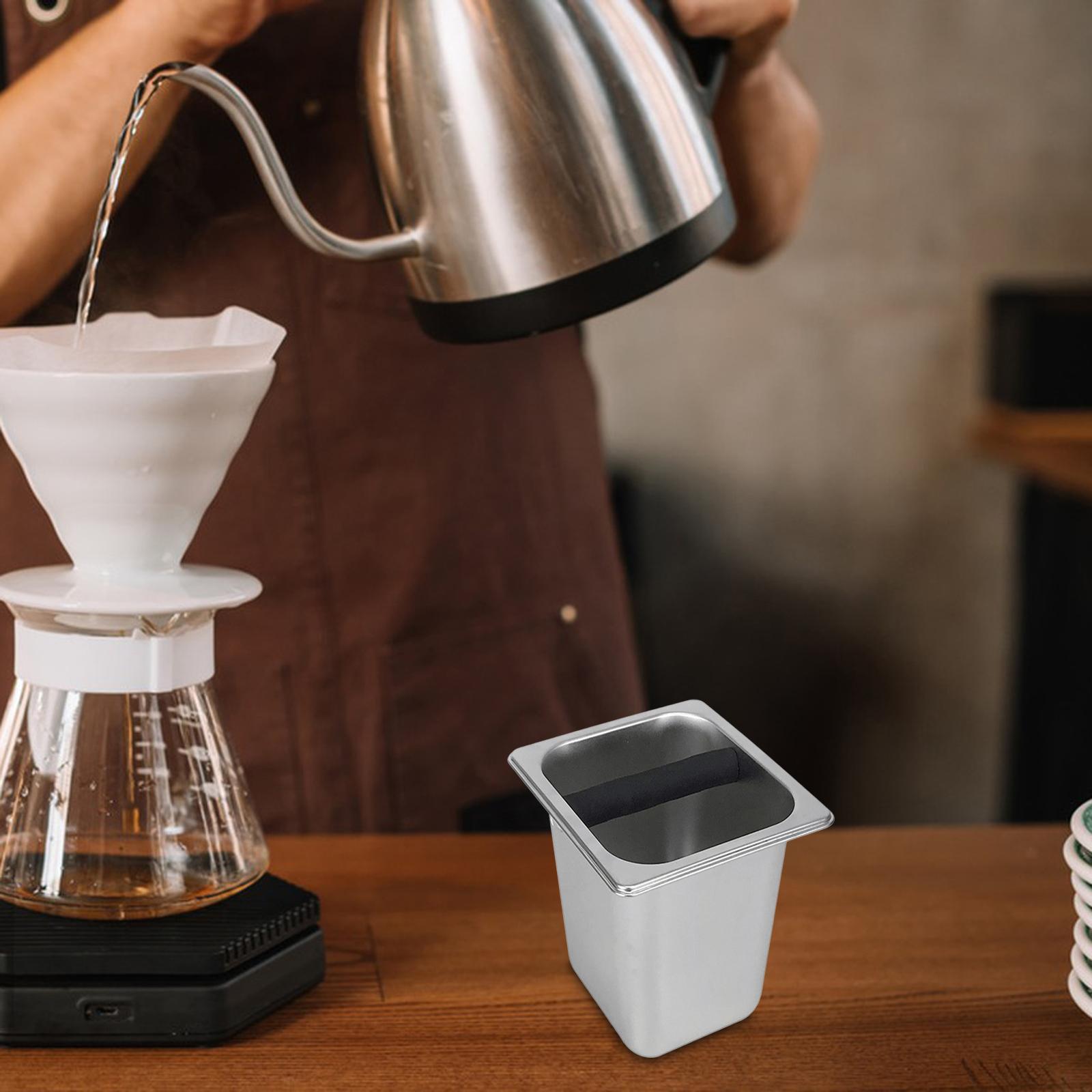 Stainless Steel Espresso with Rubber Bar for Home, Kitchen, Cafe Shop,