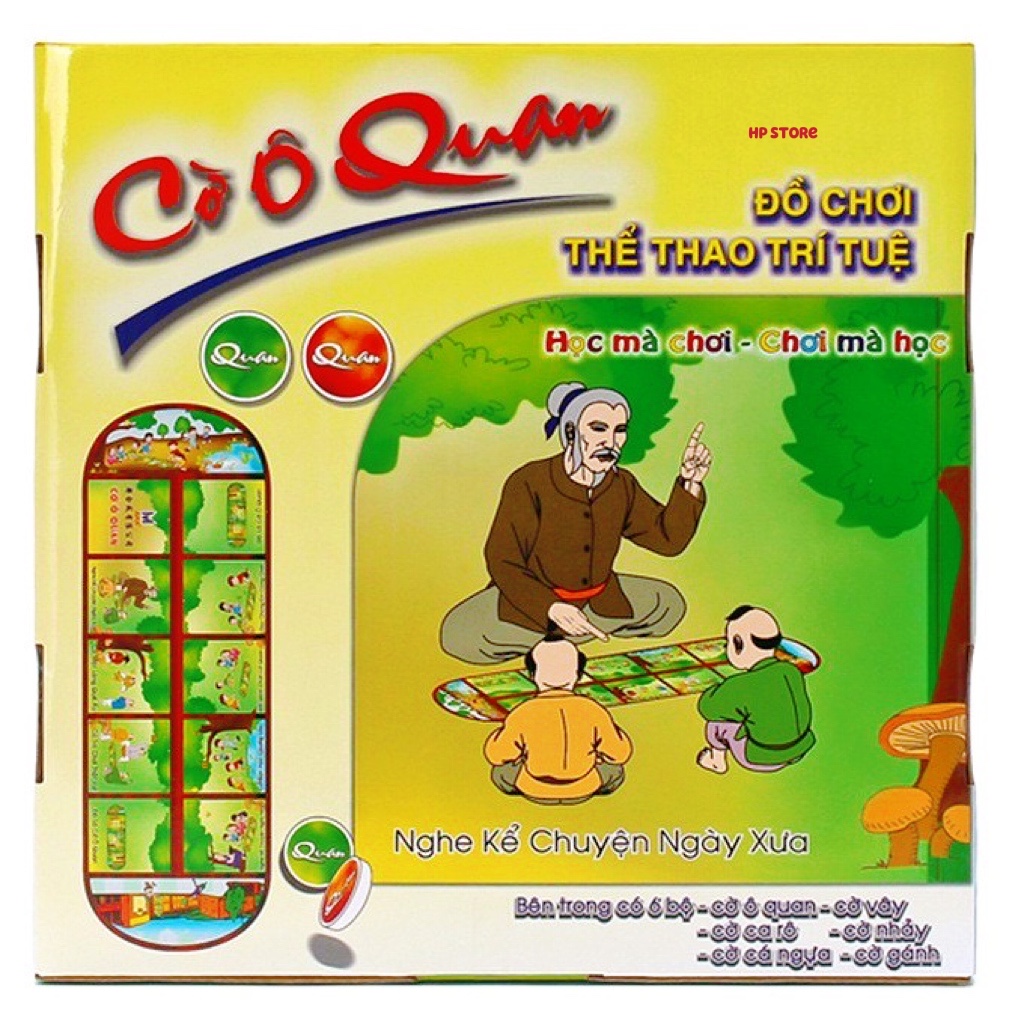 Bộ Cờ Ô Ăn Quan 6 Trong 1 Trí Tuệ Truyền Thống Việt Nam
