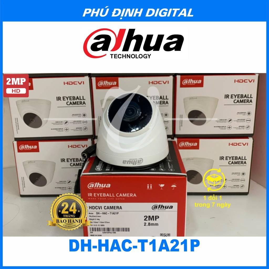 Camera HDCVI 2MP Dahua mã DH-HAC-T1A21P - Hàng Chính Hãng