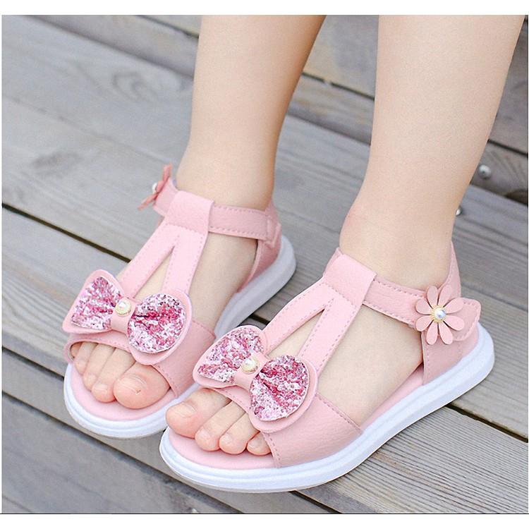 Dép sandal bé gái công chúa dành cho bé từ 3 -13 tuổi - SD53H