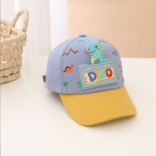 Mũ lưỡi trai cho bé họa tiết DINO Chất Bông mềm mịn kiểu dáng hàn quốc , 2 tuổi - 6 tuổi