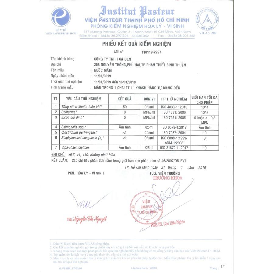 [ OCOP] Thùng Nước Mắm Nguyên Chất Thượng Hạng 1 lít  (100% Thành Phần Tự Nhiên - Nước Mắm Cá Đen Phan Thiết)