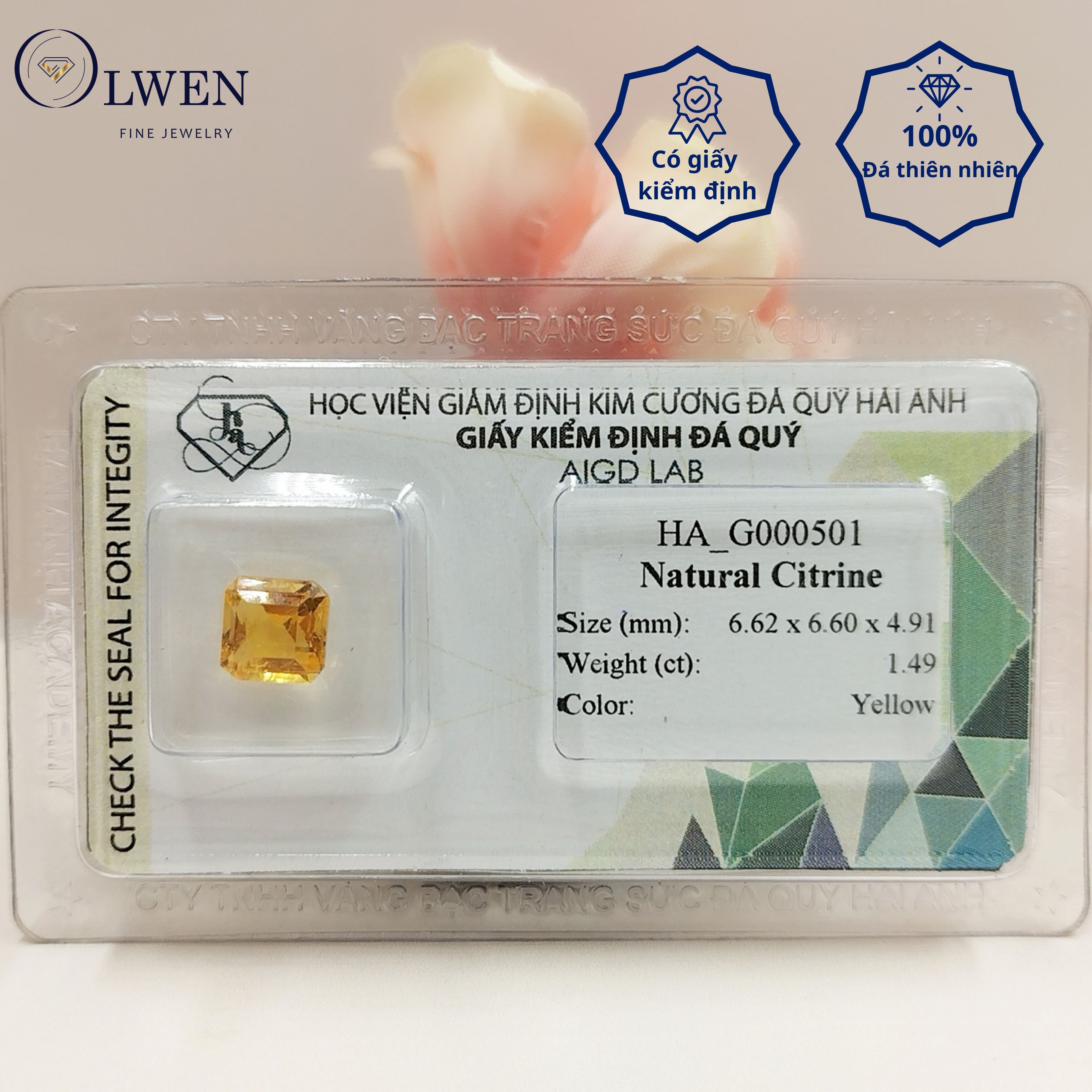 Viên đá thạch anh vàng thiên nhiên_HA-G000501