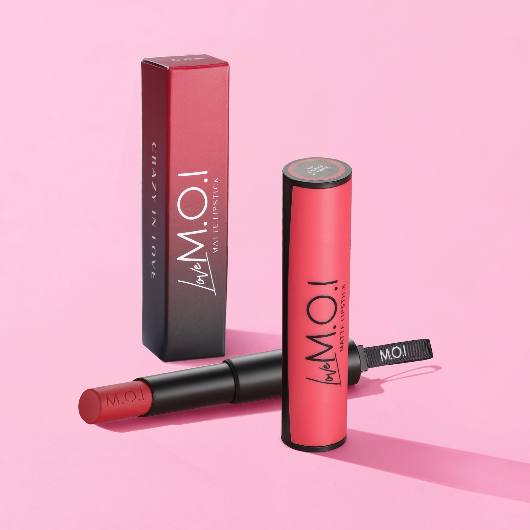 Son Thỏi MOI Love Matte Lipstick Màu số 11 Đỏ Thuần lâu trôi dưỡng ẩm (4g)