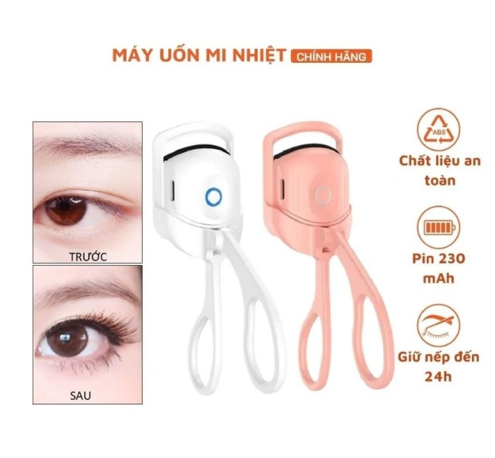 Kẹp Uốn Cong Mi Bằng Điện Cao Cấp Nhỏ Gọn Đa Năng Làm Cong Nhanh Chóng Giữ Nếp Lâu ,Có Tự Động Sạc Điện Sạc USB Chuyên Nghiệp Dễ Sử Dụng Cho Nữ Kẹp Bấm Mi Kẹp Mi Máy Uốn Mi Bấm Mi Bằng Nhiệt Uốn Mi Bấm Cong Mi Máy Uốn Mi GD729-UonmiUSB