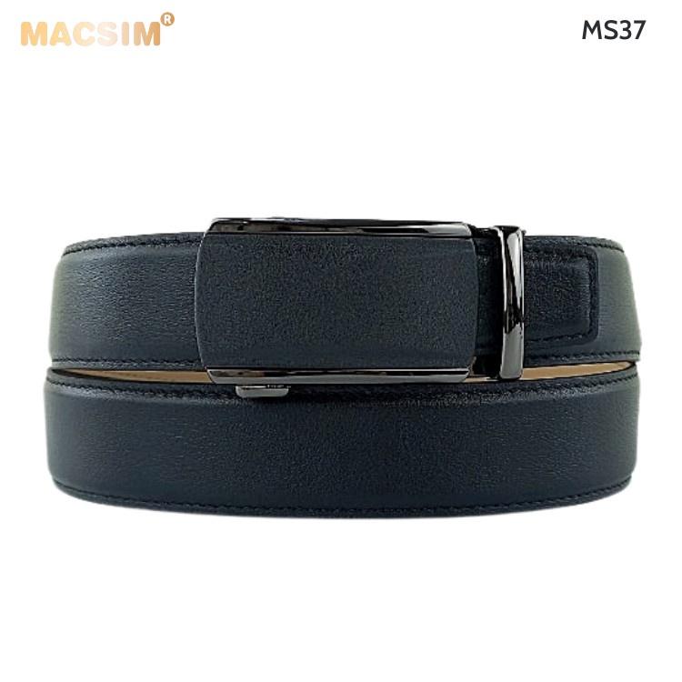 Thắt lưng nam -Dây nịt nam da thật cao cấp nhãn hiệu Macsim MS37