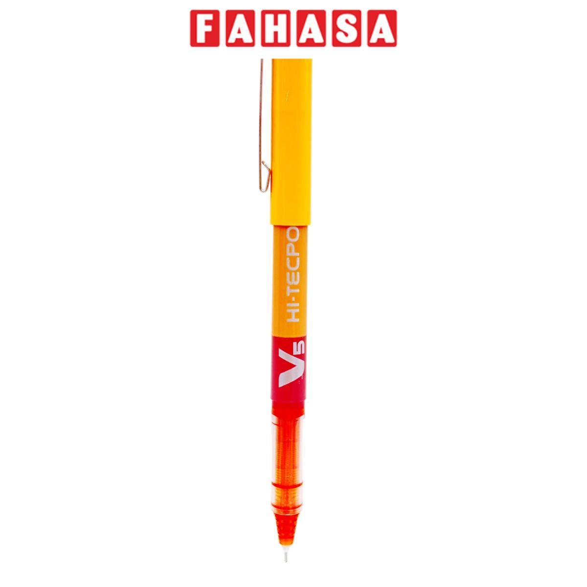 Bút Mực Nước Hi-Tech V5 0.5 mm - Pilot BX-V5-O - Mực Cam