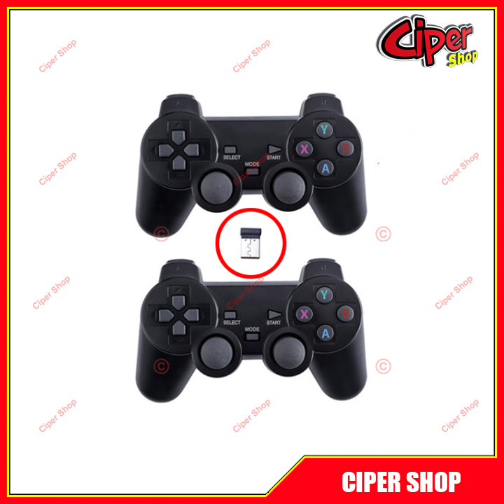 Cặp tay cầm chơi game không dây USB 2.4G