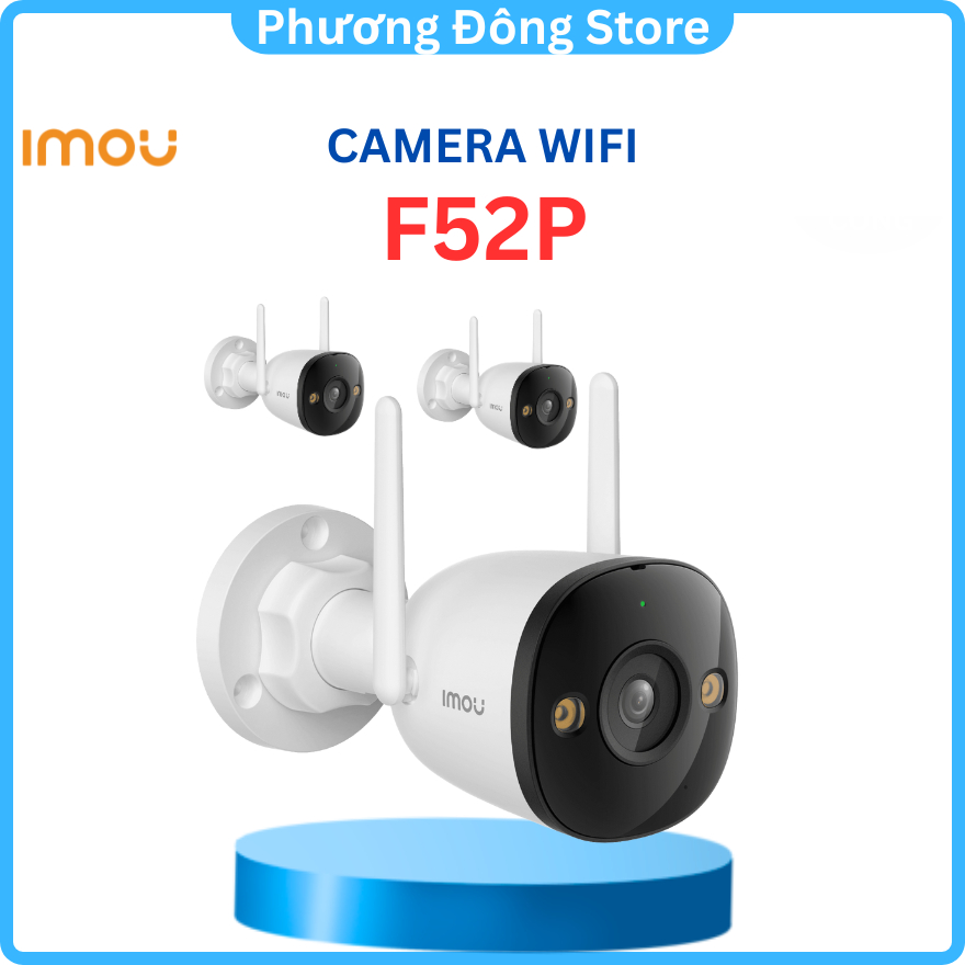 Camera Wifi ngoài trời 5MP IMOU IPC-F52P 5MP Hình ảnh sắc nét, Chuẩn IP67 Chống nước, AI phát hiện người - Hàng chính hãng