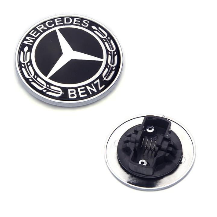 01 chiếc Logo nắp capo đầu xe ô tô Mercedes W204 đường kính 57mm