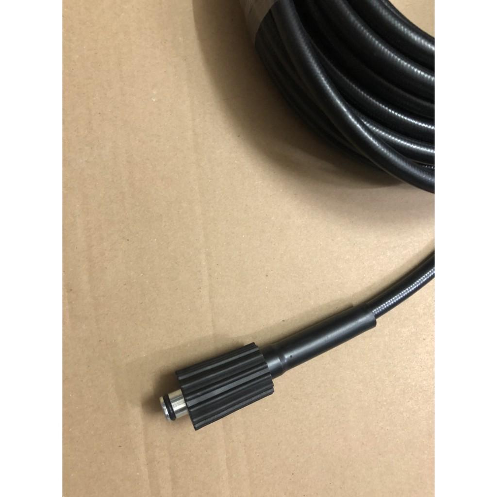 20M DÂY PHUN ÁP LỰC CHO MÁY PHUN XỊT RỬA BOS.CH, BOS.CH-AQT 1 ĐẦU CẮM NHANH,1 ĐẦU NỐI SÚ.NG REN NGOÀI 22MM