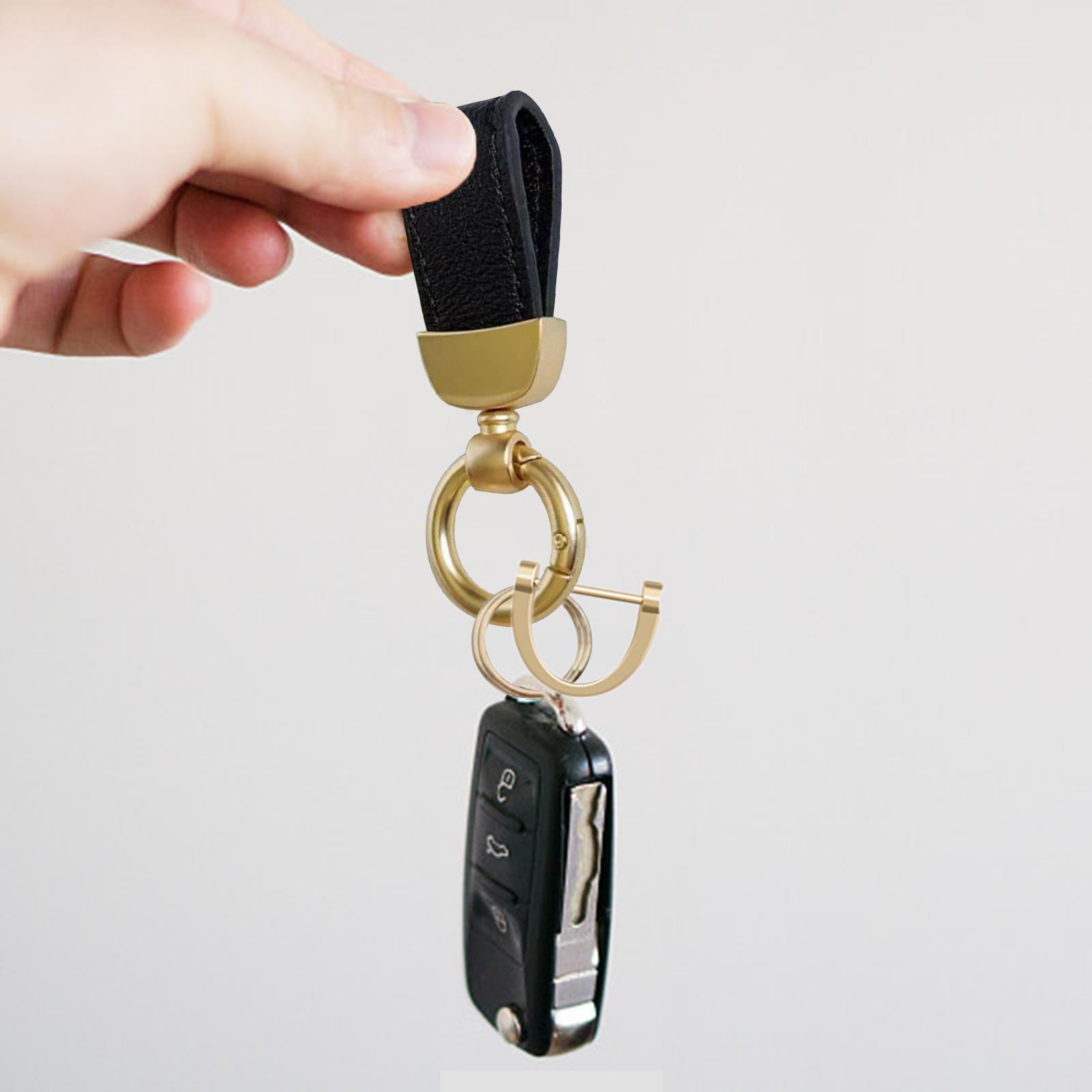 Car Keychain PU Leather Keychain Strap Key Holder Automotive Keychain Sturdy