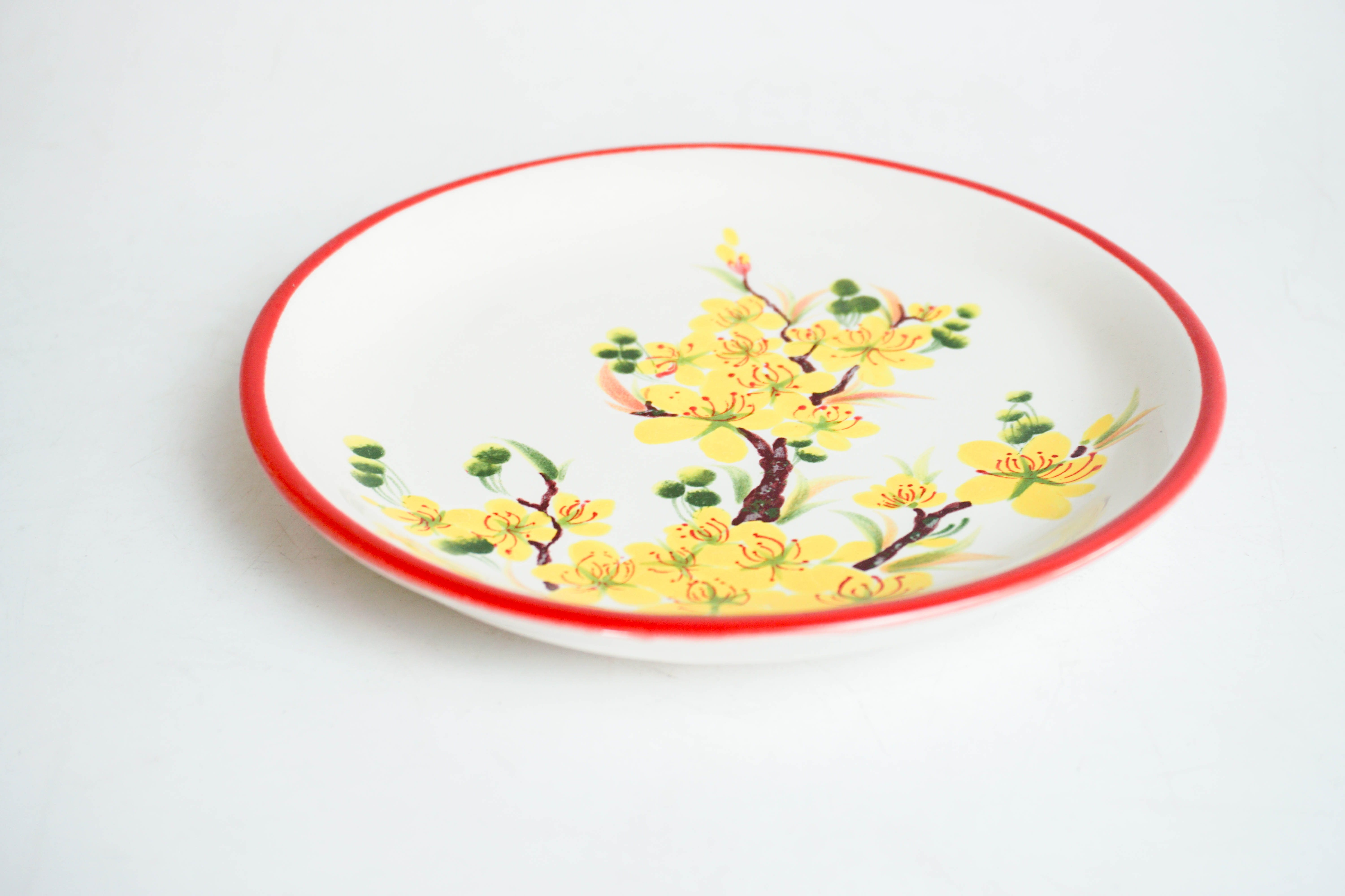 Dĩa phẳng (21 cm) - Họa tiết Tết 2024