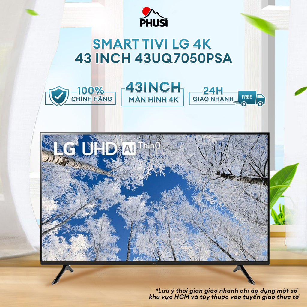 Smart Tivi LG 43 Inch 4K 43UQ7050PSA - Hàng chính hãng - Chỉ giao HCM