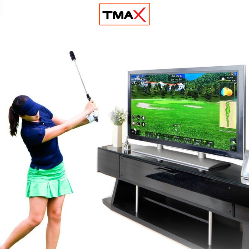 Bộ Chơi Golf Mô Phỏng 3D Cao Cấp TMAX SWING BARO Chơi Golf Tại Nhà Dễ Dàng 02 Chế Độ Tập Luyện + 05 Chế Độ Short Game.