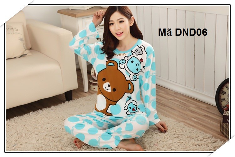 Bộ đồ ngủ hoạt hình dài tay DND06 - DND06