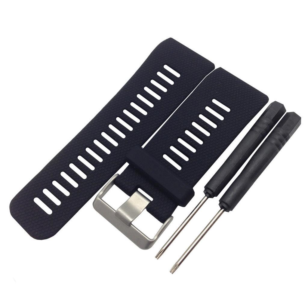 2x Silicone   Strap with Metal Buckle for   Smart Watch